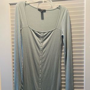 Forever 21 mint long sleeve dress.